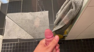 Big Cumshot in the Shower After 4 days