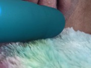 Preview 1 of The toy moves and stimulates the big clitoris