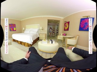 Une rencontre sexuelle inoubliable avec Lana Rhoades et Stella Cox de Naughty America VR