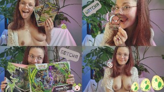 Топлесс e-girl покемон тянет от первого лица, ты в моей спальне