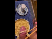 Preview 6 of Today's menu - Cum Noodle; Eat It Or Starve!