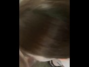 Preview 1 of Tiny tit teen brunette gets mouth full facial!!!!!