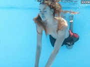 Preview 1 of Russian girl Ivi found her natural talent in the pool
