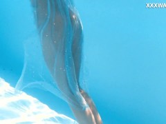 Russian girl Ivi found her natural talent in the pool