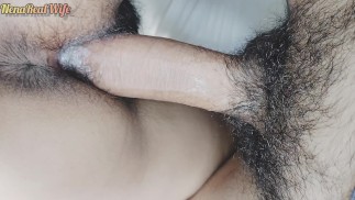 Любительская мамаша скачет на члене, как обратная наездница и раком, пока не кончит внутрь + сперма в жопе # 7