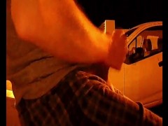 rubbing cock in public