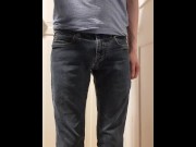 Preview 3 of Soaking jeans with lots of pee