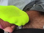 Preview 2 of foot job in the park with pedi socks 🧦 try not to cum 🔥