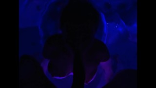POV Blowing your fat cock in a jacuzzi