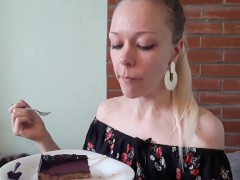 Birthday girl eats cake | sitophilia | asmr - Screenshot 3 of 16 - Sitophilia