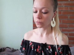 Birthday girl eats cake | sitophilia | asmr - Screenshot 5 of 16 - Blonde