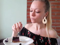Birthday girl eats cake | sitophilia | asmr - Screenshot 7 of 16 - Cake