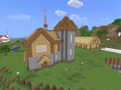 How to build a House with a tower in Minecraft