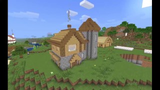 Как построить дом с башней в Майнкрафт