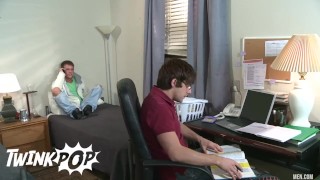 TWINKPOP - Tucker Scott Studies A Lot And His Roommate Brandon Wilde Fucks Him To Relax A Little Bit