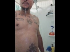 Chubby Tattoo Guy Taking A Shower - Screenshot 5 of 16 - Beefy Daddy