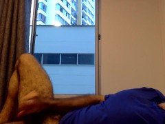 hairy muscular cute boy masturbates and cum everywhere