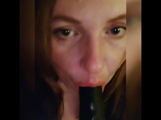 solo female, sucking, amateur, red head