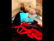 Fuck the bottle 😜 cum inside 🤤 HD 4K 60fps