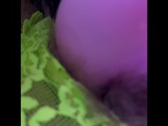 Full Bush Virgin Clit Play + Orgasm, Amateur home video