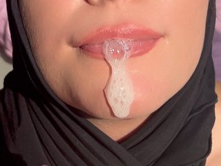 hijab, pov, cumshot
