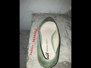 Chaussures Plates Vert Cum