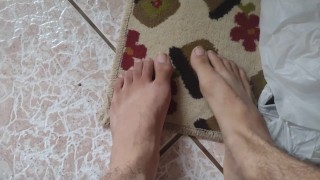 Close-up video van voeten fetisj