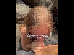 RANDOM PASSERER LUCKY WHEN HE FOUND ME NAKED AND HORNY ON THE ROCK. I SUCKED HIM WITH PLEASURE