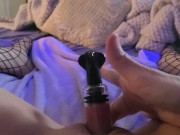 Preview 4 of Using clit pump & pussy pump at the same time - secret masturbation
