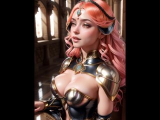 hentai, 3d, cosplay, medieval