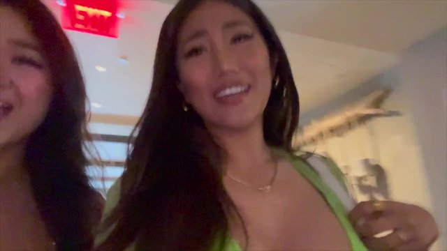 two asian lesbian hotties hook up in miami