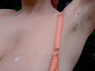 GOLDEN SHOWER, OutdoorPee, HAIRY ARMPITS,BIG TITS