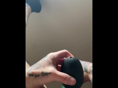 POV Watching me suck my giant clit and fuck my sopping wet pussy