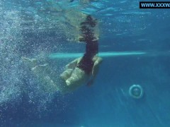 Kittina submerges herself in to the hot pool - Screenshot 11 of 16 - Underwatershow