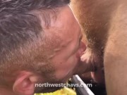 Preview 3 of Chavs fuck hard bareback in cruising woods