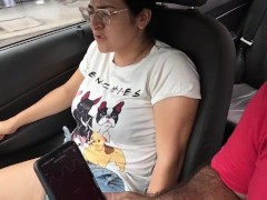 Hot Latina plays with the uber driver - Screenshot 6 of 16 - Public