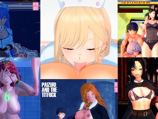 Al Je Favoriete Anime Meiden Rimmen Jongens in Deze Vuile Compilatie
