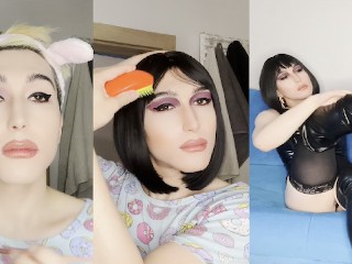 Феминизация неженки перед трахом