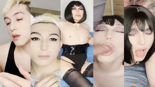 Sissy persuaded feminization and hard fuck