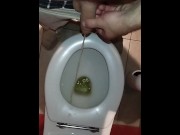 Preview 2 of Teen Piss in Public Burger King Toilet | 18 Years old