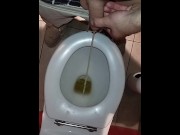 Preview 3 of Teen Piss in Public Burger King Toilet | 18 Years old