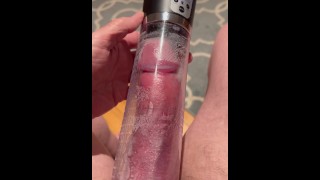 Cock pumping with my  vacuum pump