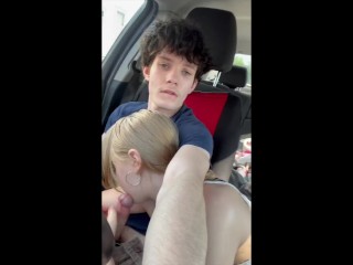 Sucking Stepbrothers Dick for a Ride
