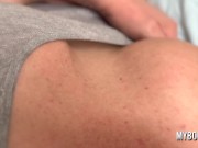 Preview 2 of Hard Playing with Pierced Nipples with MILF Big Tits