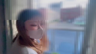 Japanese internet cafe sex / amateur model / couple /squirting / real couple / pussy cum / public