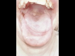 A nice blondie is coughing and spitting close up - Screenshot 11 of 16 - Smoking