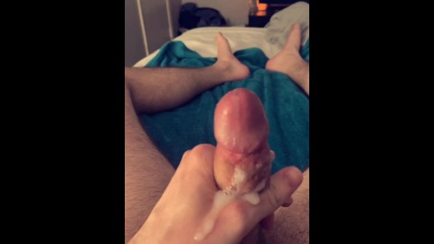 Jerking off cumshot!