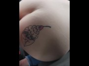 Preview 4 of Tattooed ass bent over truck fuck