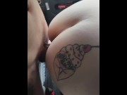 Preview 6 of Tattooed ass bent over truck fuck