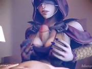 Preview 1 of Seris Titty Fuck Cumshot (Twitchy) [Paladins]